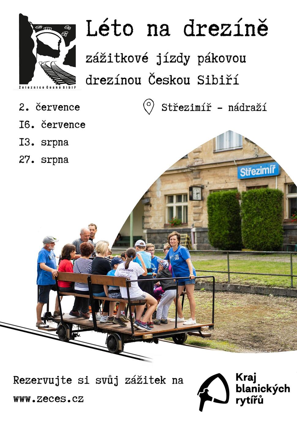 Blaník Léto na drezíně Střezimíř plakát